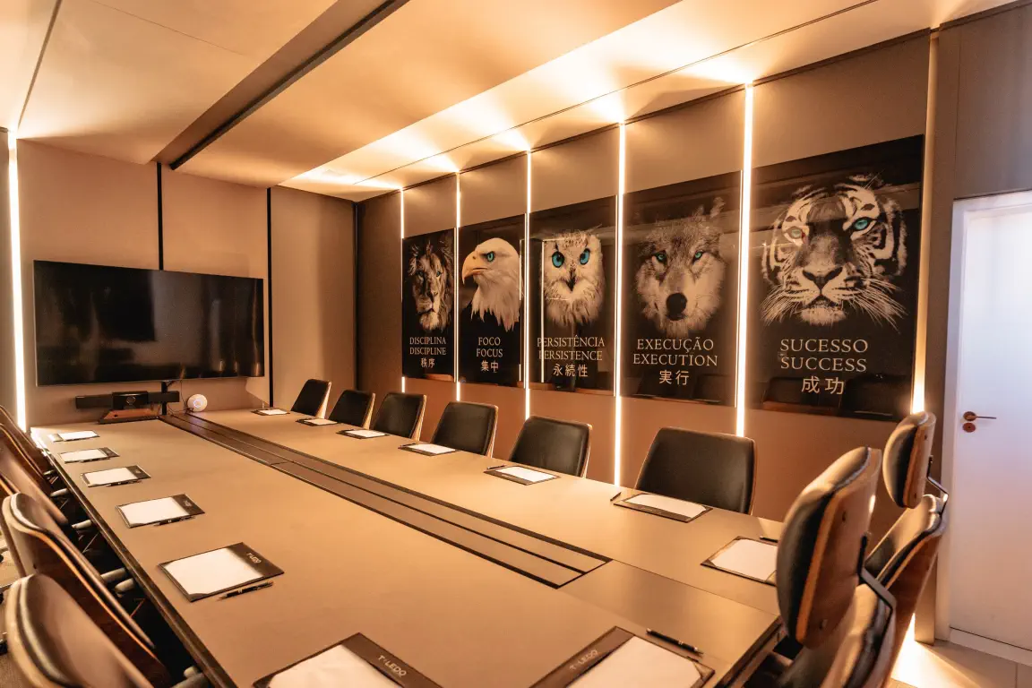 Sala de reuniões executiva da Toledo Ambiental